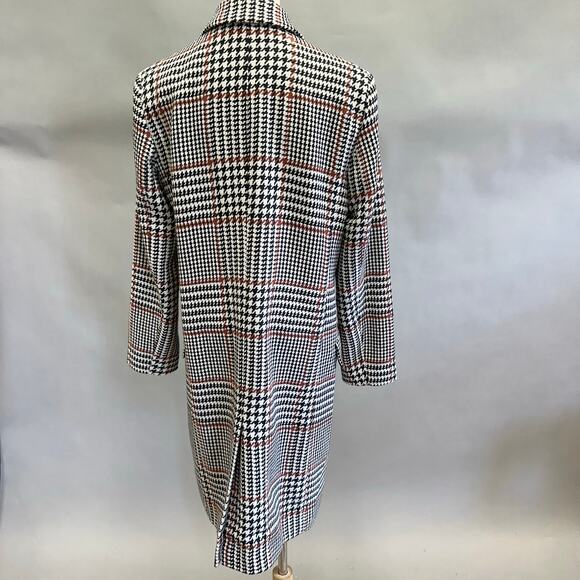 Ann Taylor Plaid Chesterfield Tweed Coat in houndstooth Size Medium NWT - Picture 11 of 16